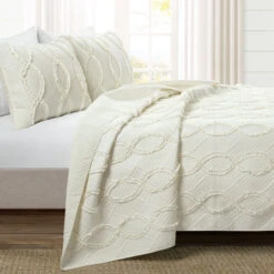 Avon Textured Ruffle Quilt 3Pc Set 9 Avon Textured Ruffle Quilt 3Pc Set -Bed Linings Sale e7565a1464754eff95796d6b812d8f40