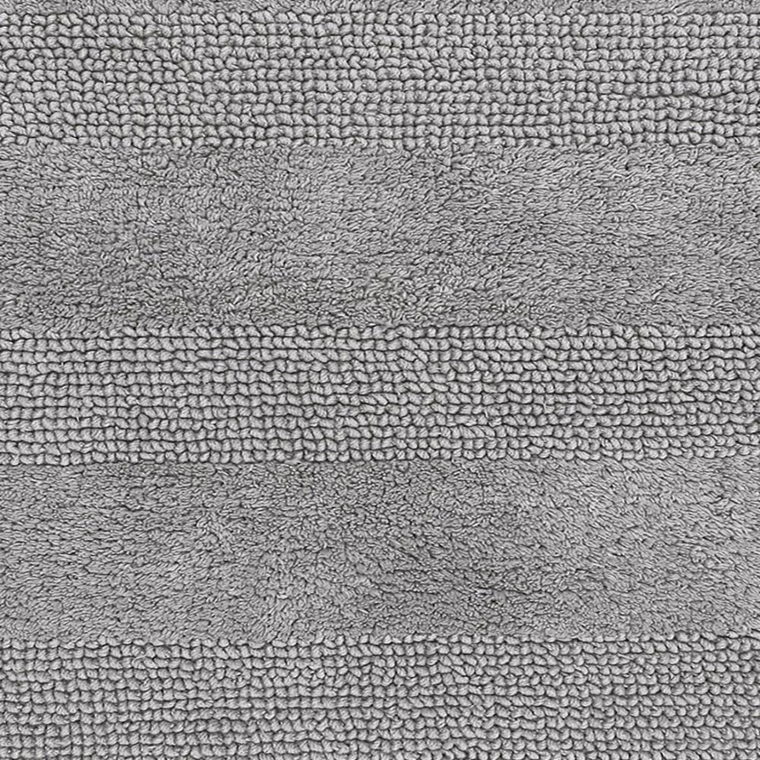 Splendid Striped Bath Rug Is Made Of Soft Plush Cotton Is Super Soft To The Touch 22" X 60" Silver 3 Splendid Striped Bath Rug Is Made Of Soft Plush Cotton Is Super Soft To The Touch 22" X 60" Silver - Image 3