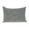 Homezia Shimmering Silver Beaded Luxury Throw Pillow