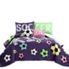 Girls Soccer Kick Quilt 5Pc Set