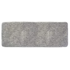 MDesign Non-Slip Microfiber Polyester 60" X 21" Heathered Spa Mat/Rug, Lt. Pink