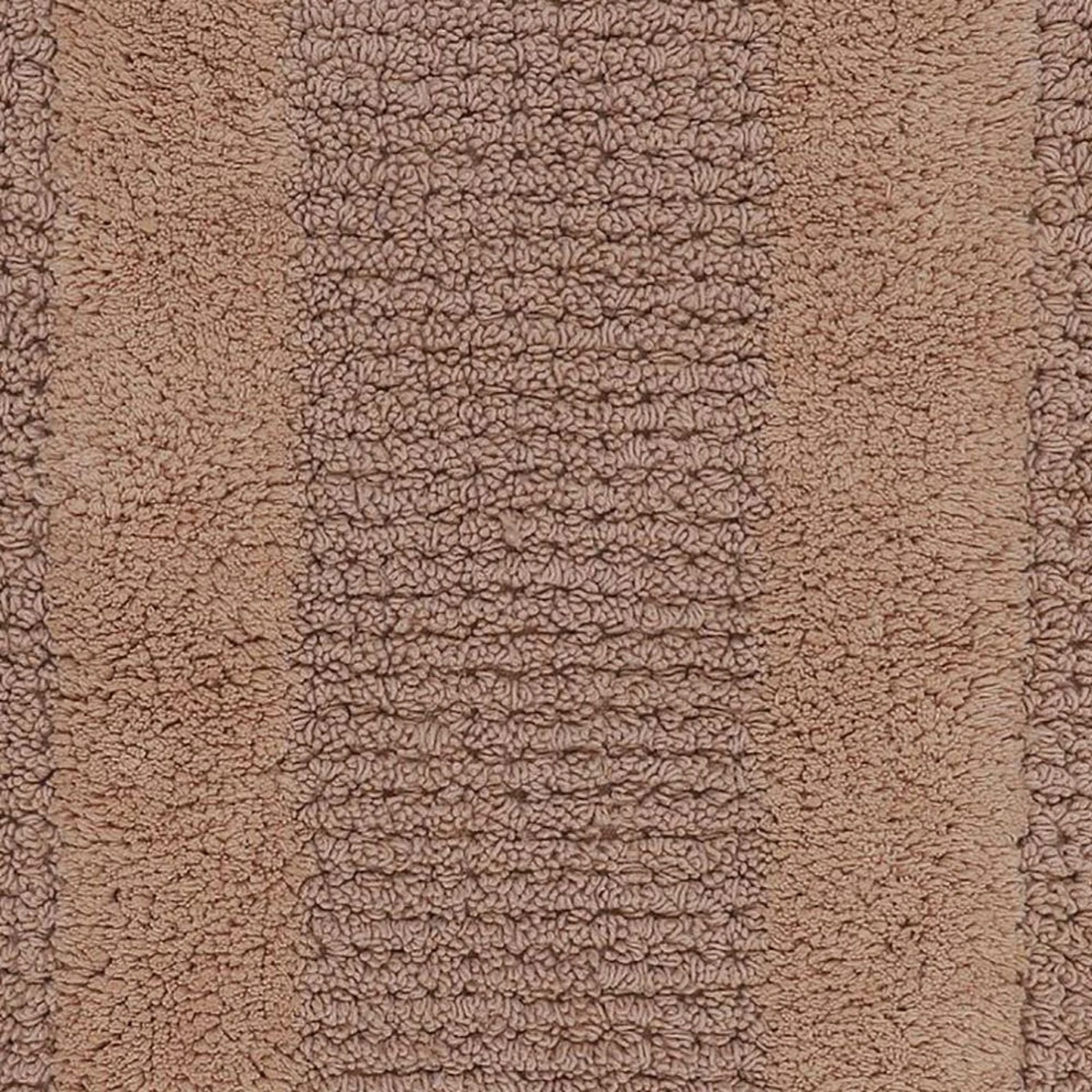 Luxurious Soft Plush Cotton Bath Rug Features Fashionable Racetrack Design With Non-Slip Latex Back 20" X 30" Natural 3 Luxurious Soft Plush Cotton Bath Rug Features Fashionable Racetrack Design With Non-Slip Latex Back 20" X 30" Natural - Image 3