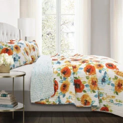 Percy Bloom Quilt 3Pc Set -Bed Linings Sale ff61f271e6b94487a1c677bf84a8a20c